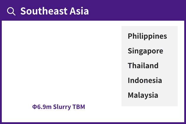 Southeast Asia：Philippines、Singapore、Thailand、Indonesia、Malaysia